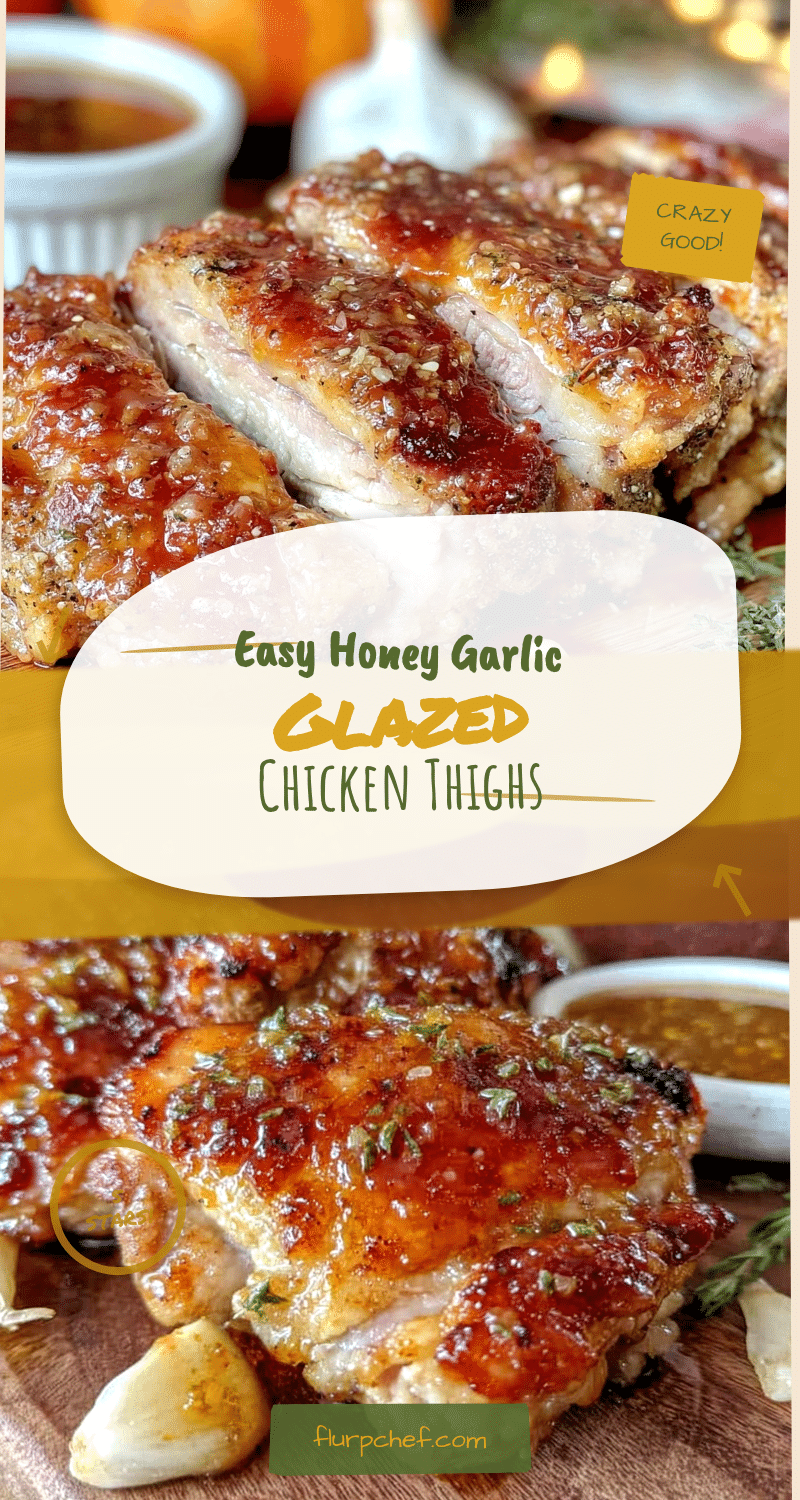 honey garlic glazed boneless chicken thighs recipe
