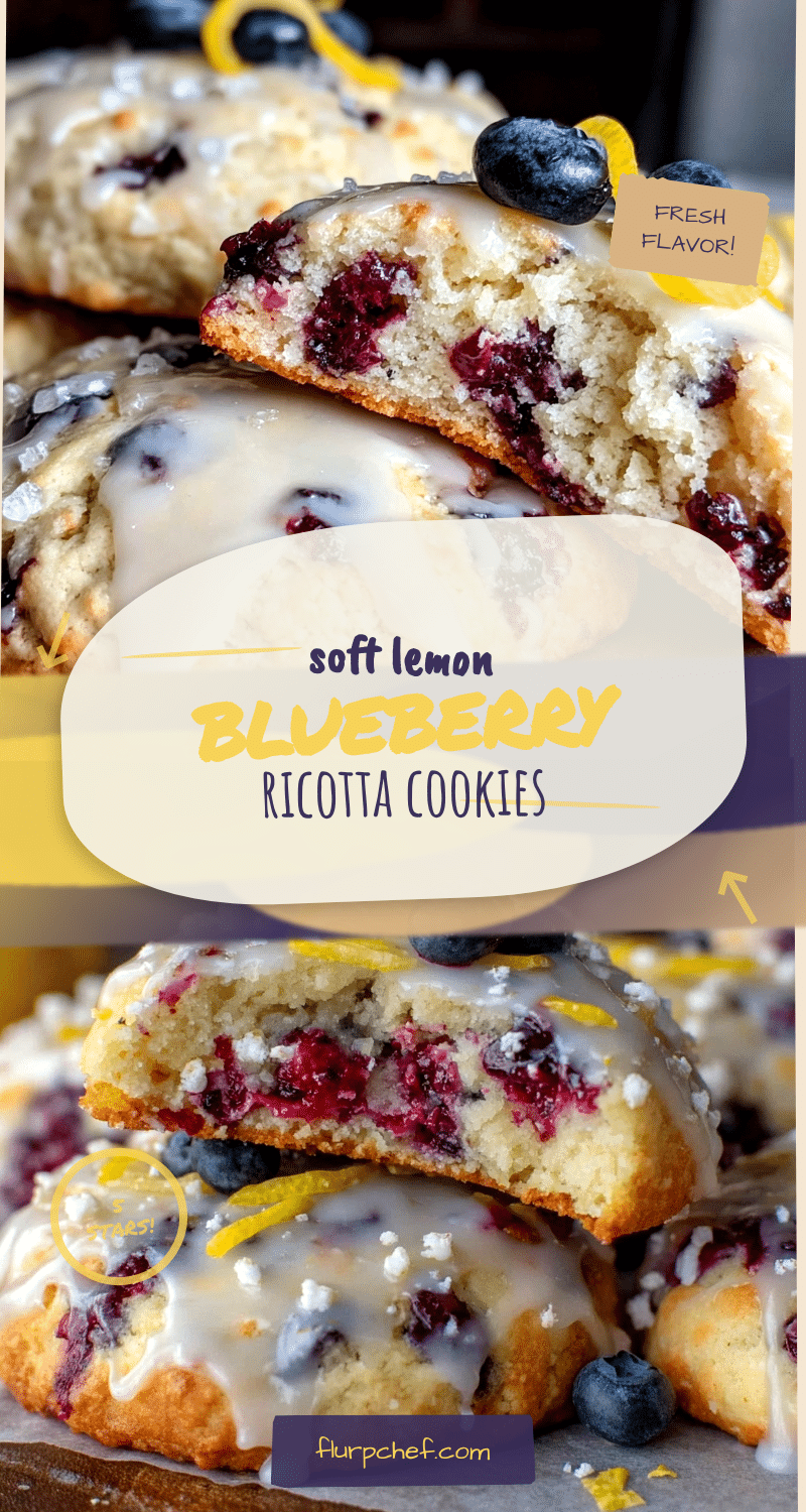 lemon blueberry ricotta cookies recipe
