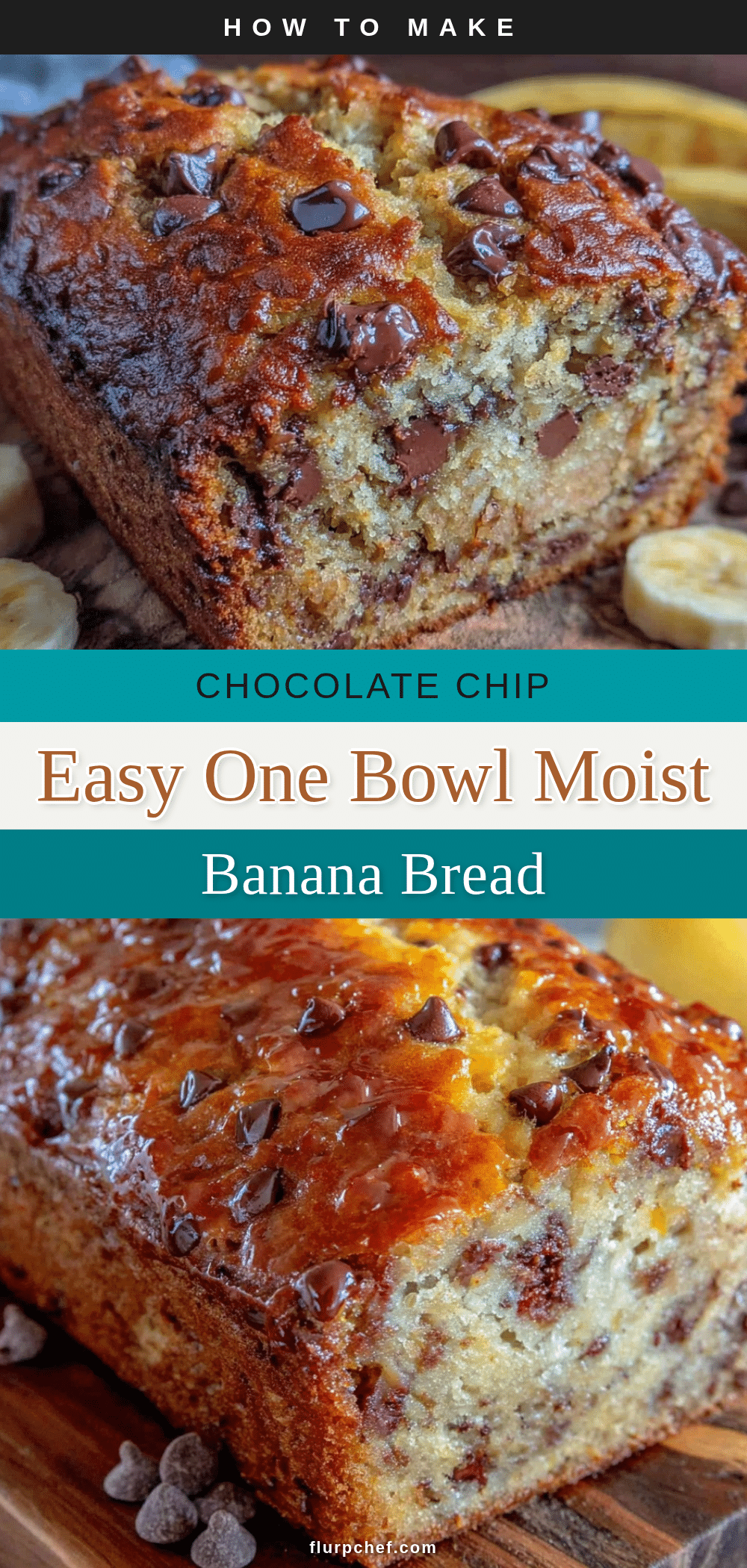 moist chocolate chip banana bread recipe