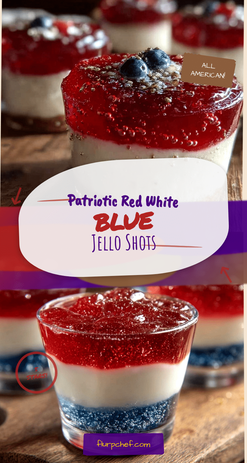 patriotic red white and blue jello shots recipe