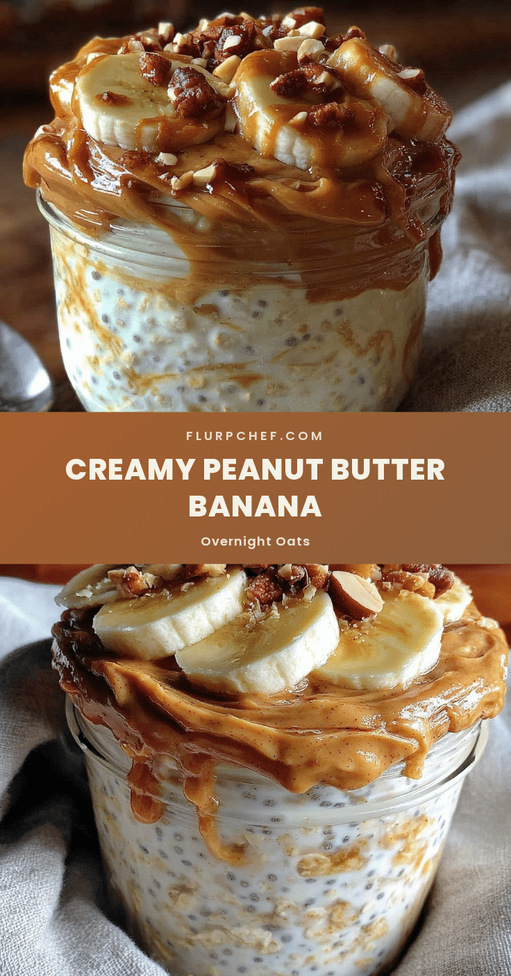 peanut butter banana overnight oats recipe