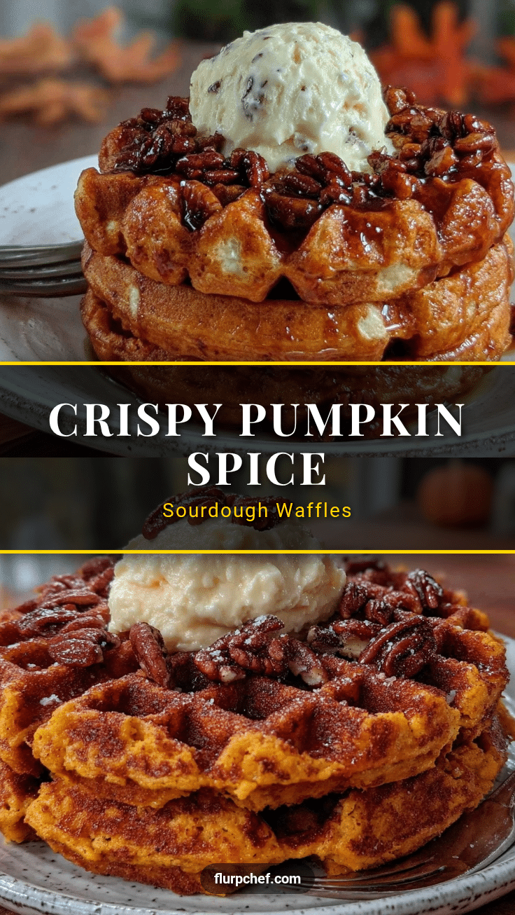 pumpkin spice sourdough waffles recipe