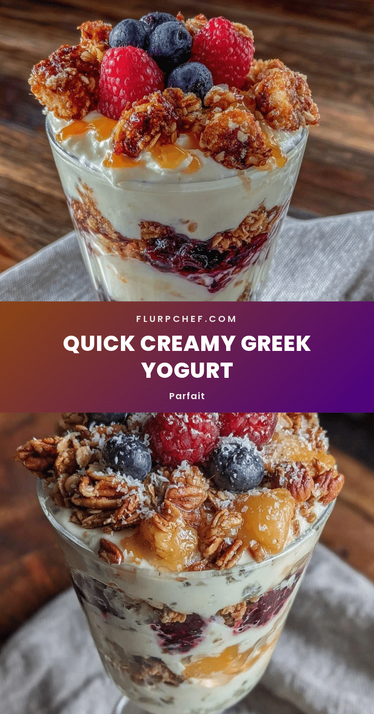 quick Greek yogurt parfait recipe