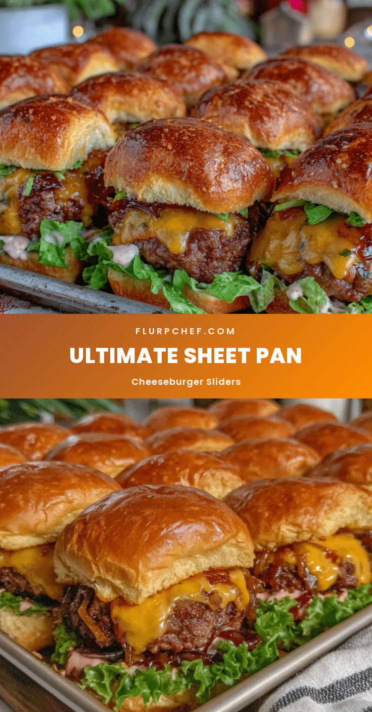 sheet pan cheeseburger sliders recipe