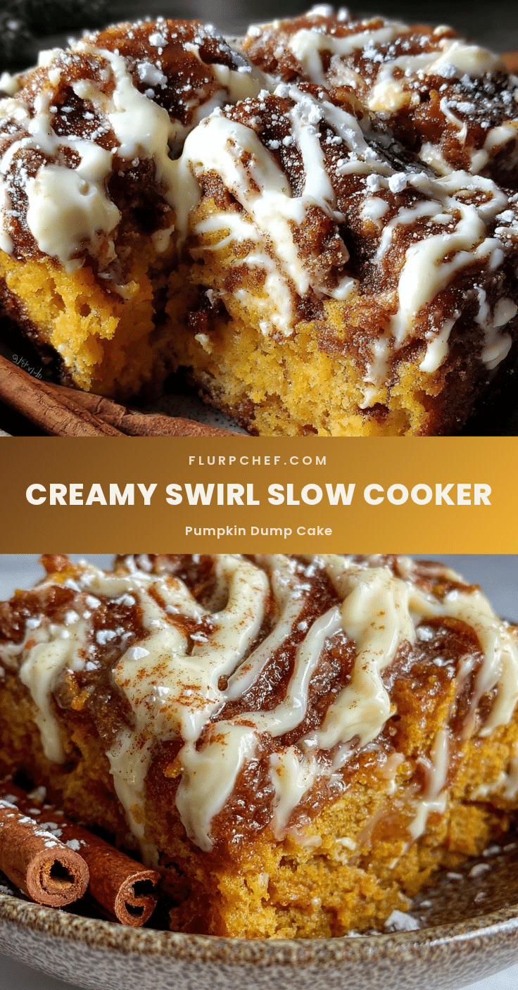 slow cooker pumpkin dump cake recipe