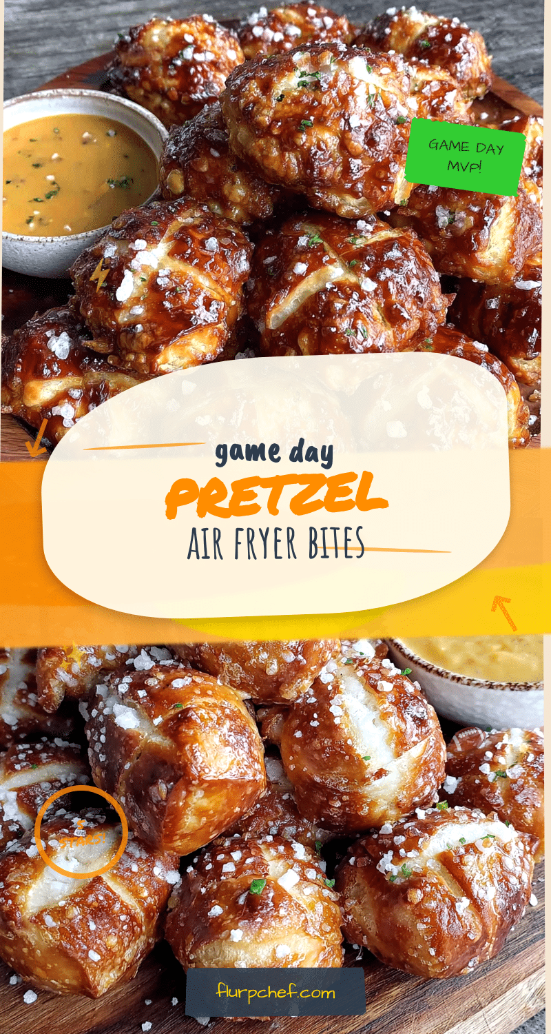 air fryer football pretzel bites recipe