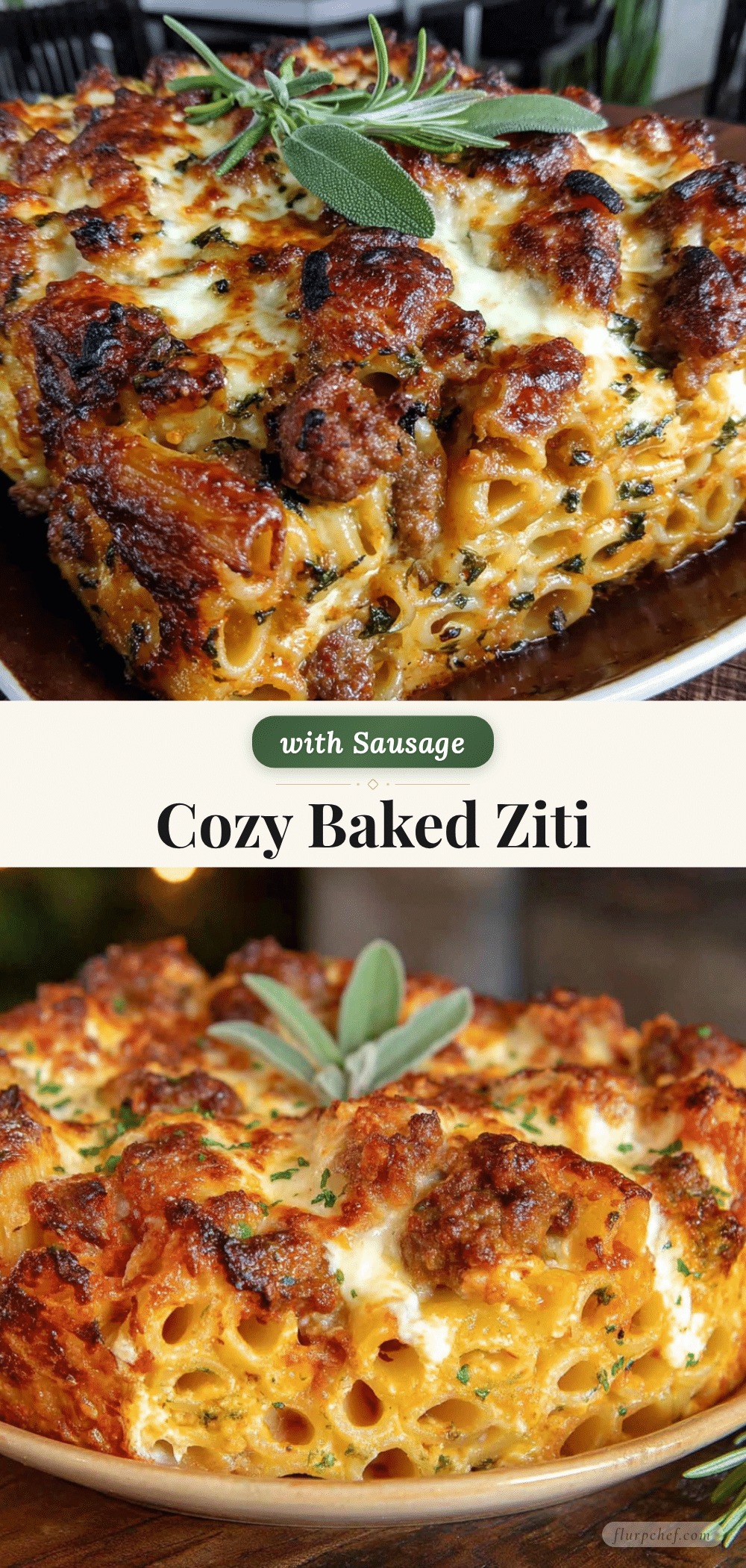 baked ziti with sausage recipe