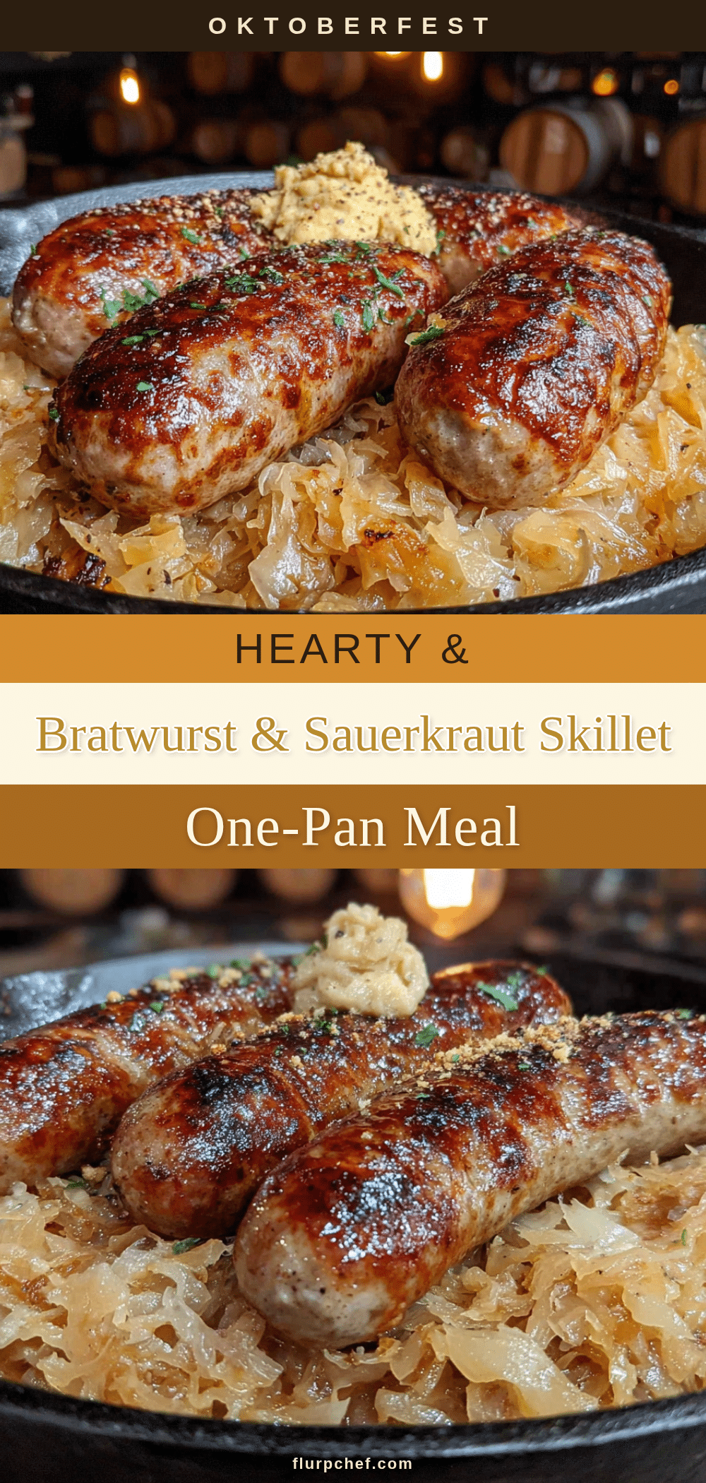 bratwurst and sauerkraut skillet recipe recipe