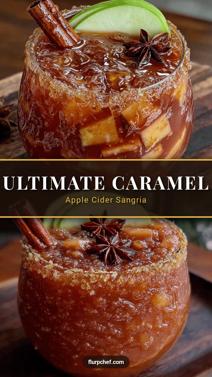caramel apple cider sangria recipe