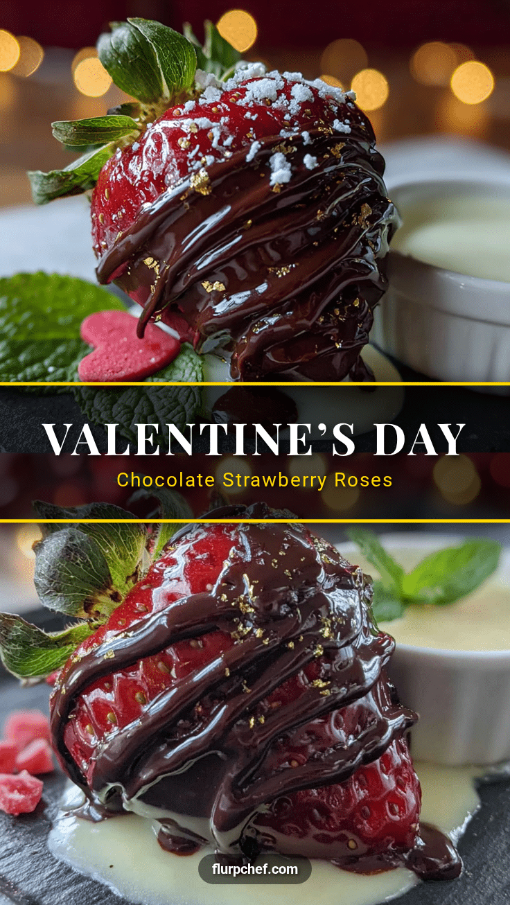 chocolate-dipped strawberry roses recipe