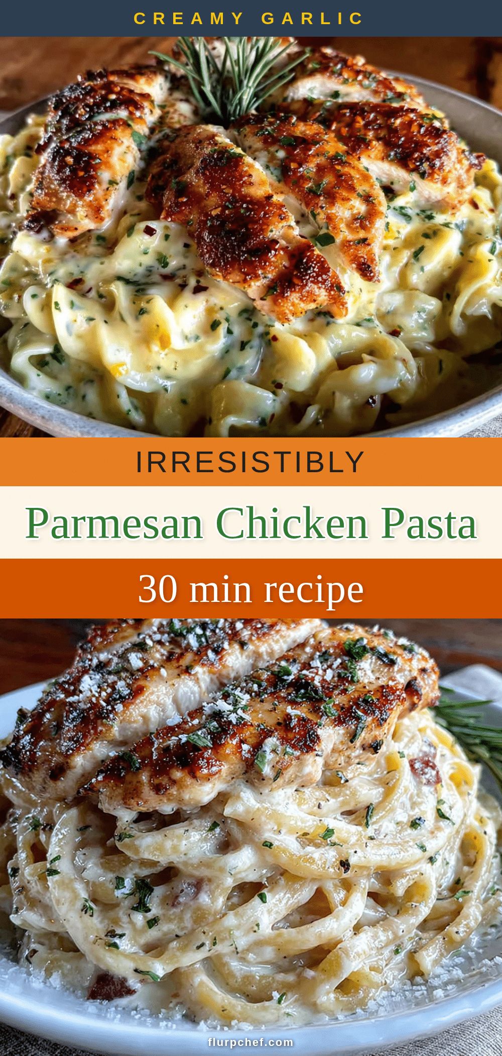 creamy garlic parmesan chicken pasta recipe