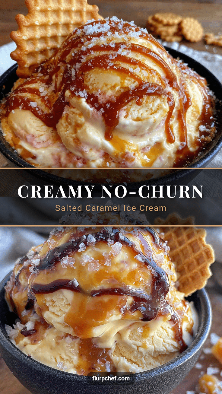 creamy no-churn salted caramel ice cream recipe