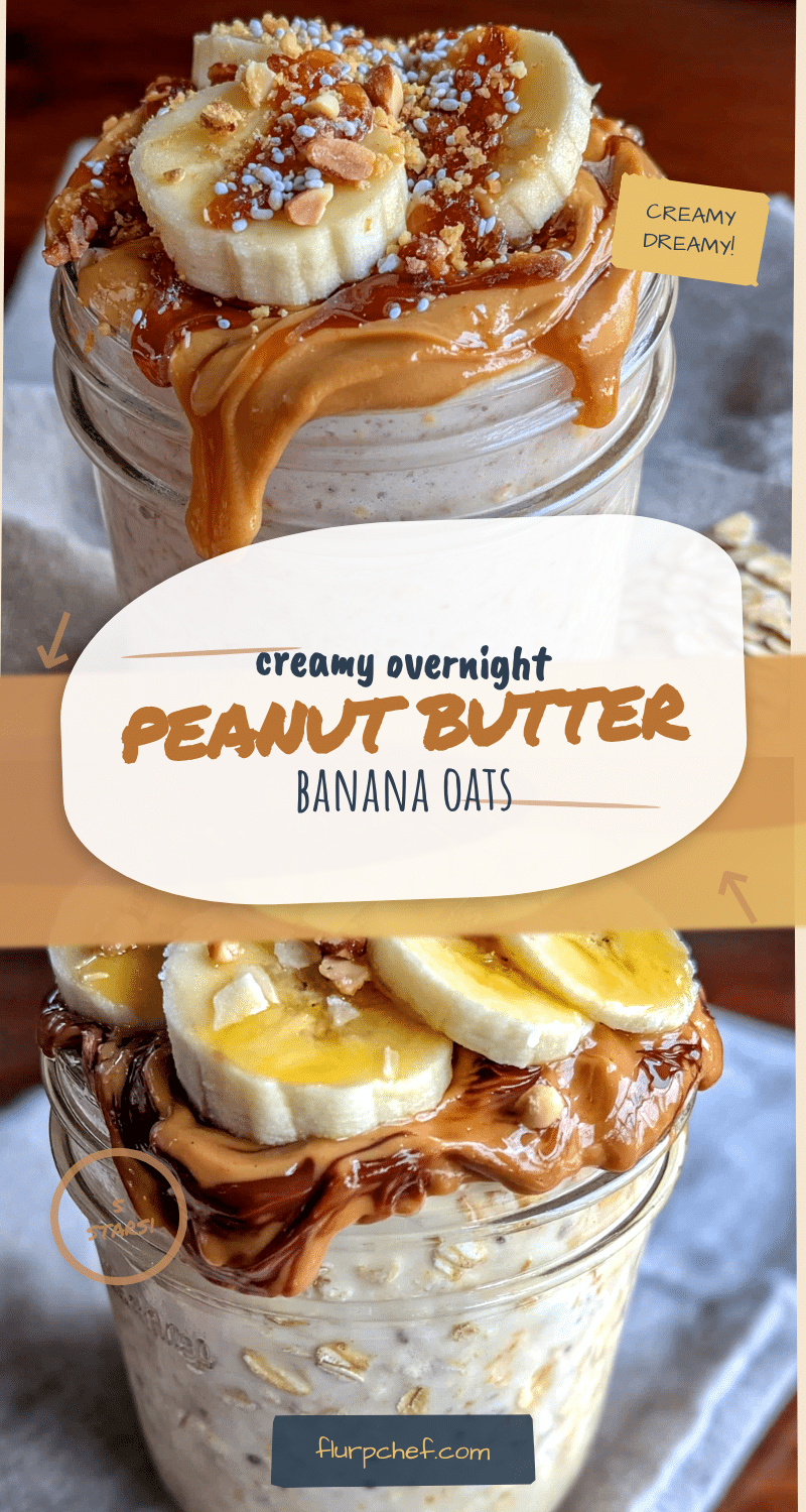 creamy overnight peanut butter banana oats recipe