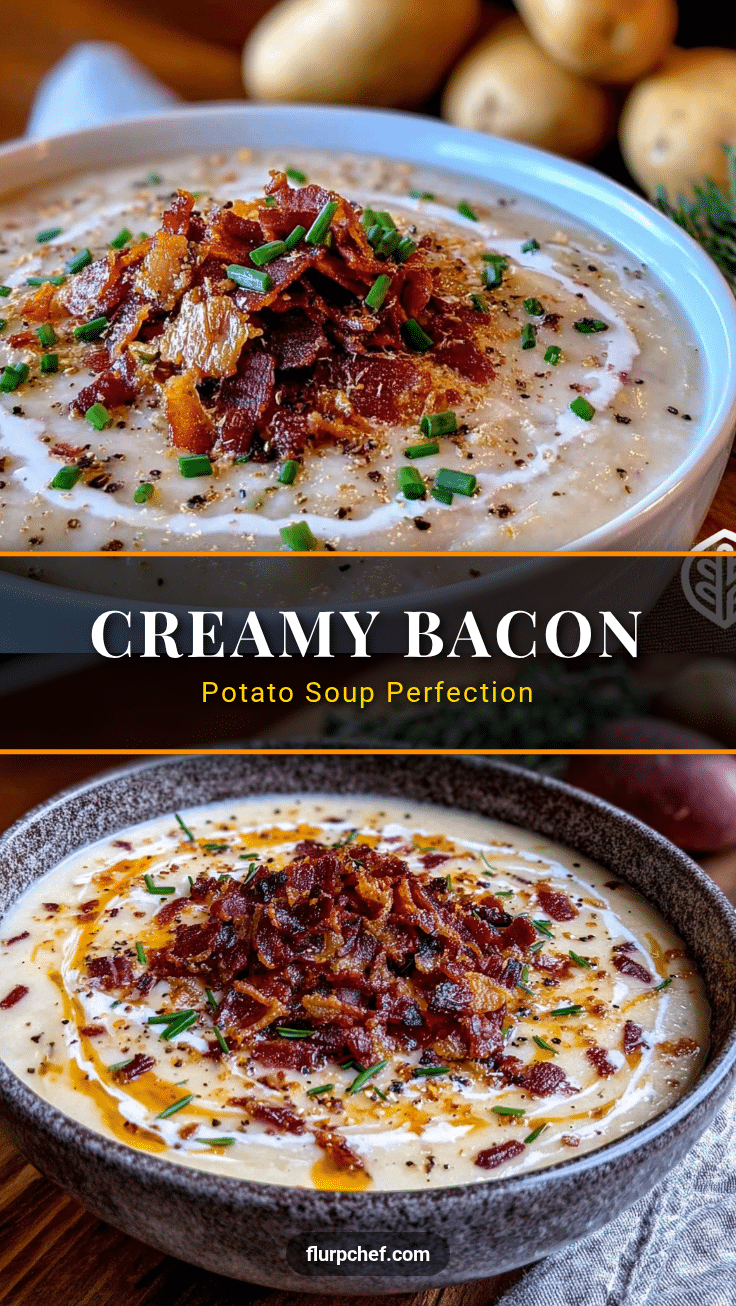 creamy potato soup with crispy bacon recipe