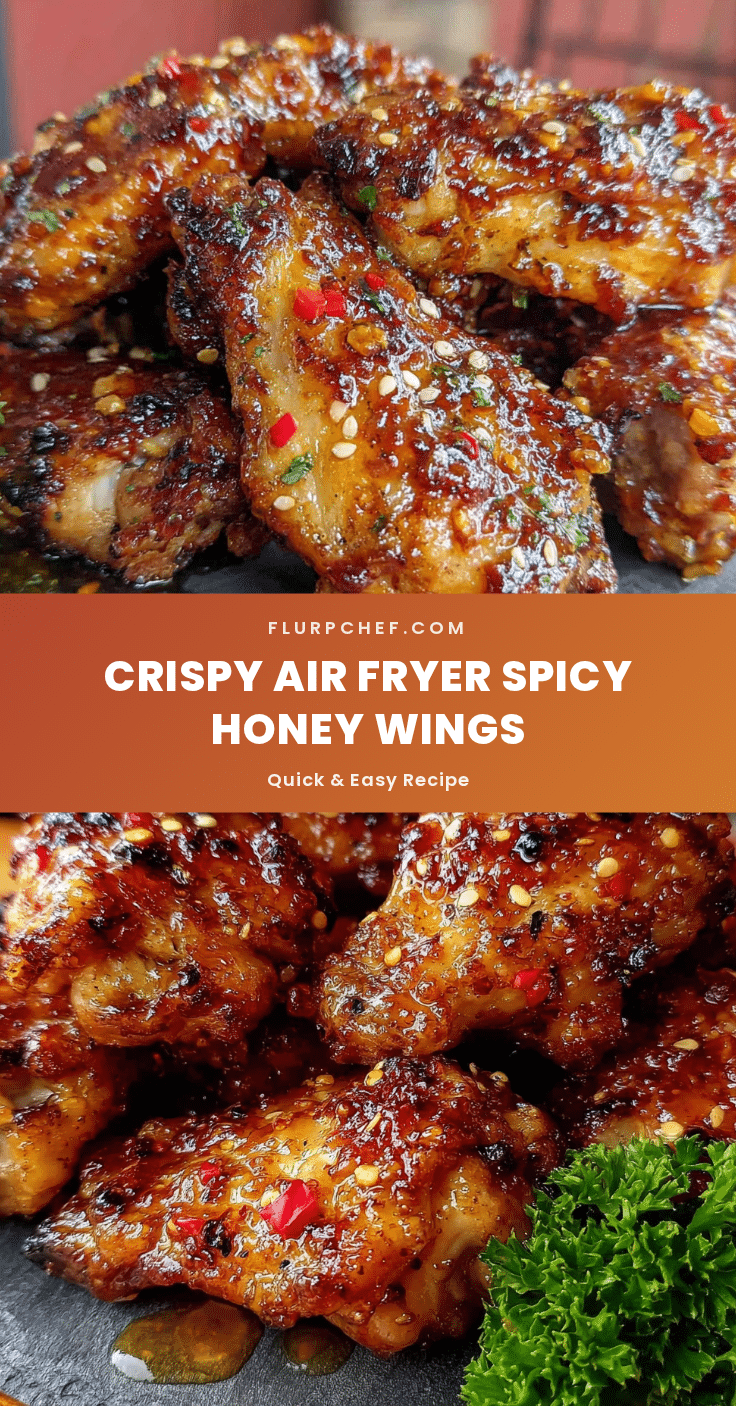 crispy air fryer spicy honey garlic chicken wings recipe