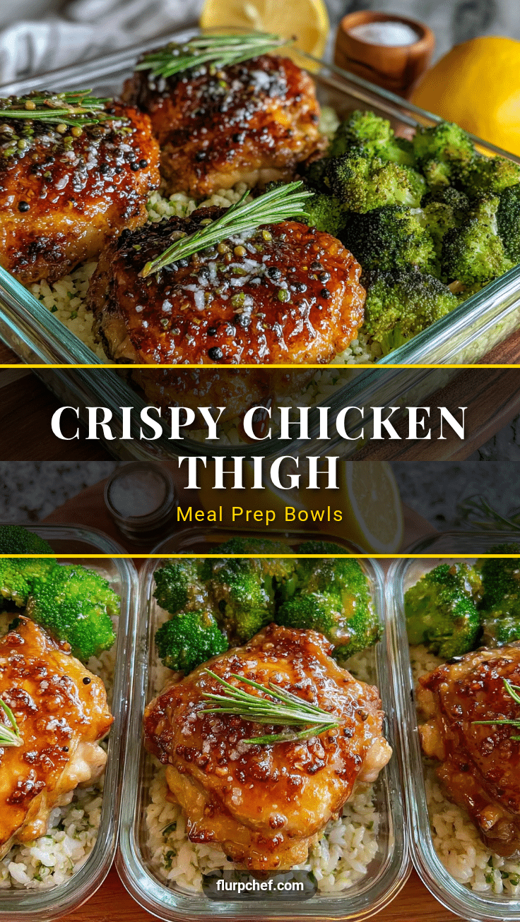 crispy baked chicken thigh meal prep recipe