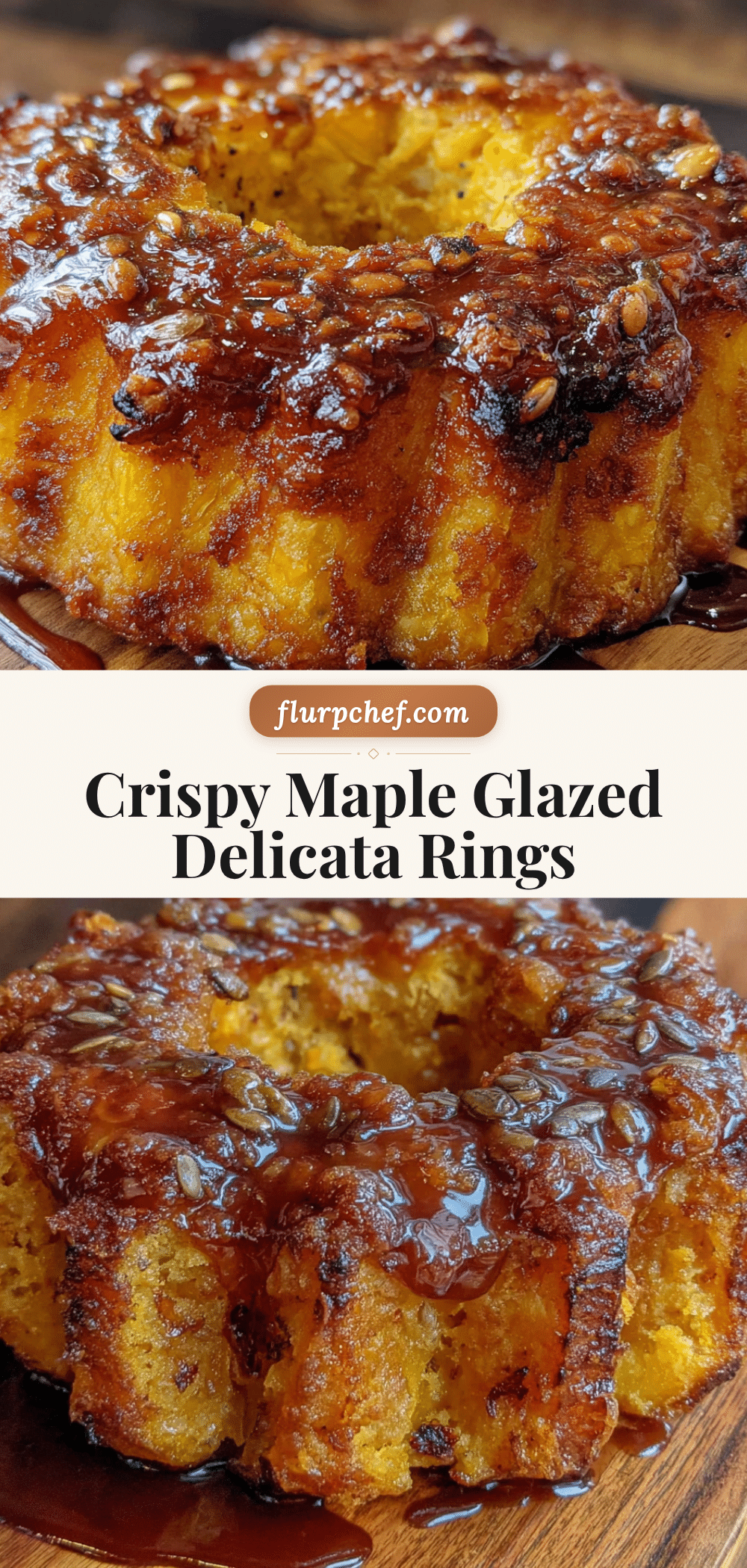 crispy maple glazed delicata squash rings recipe