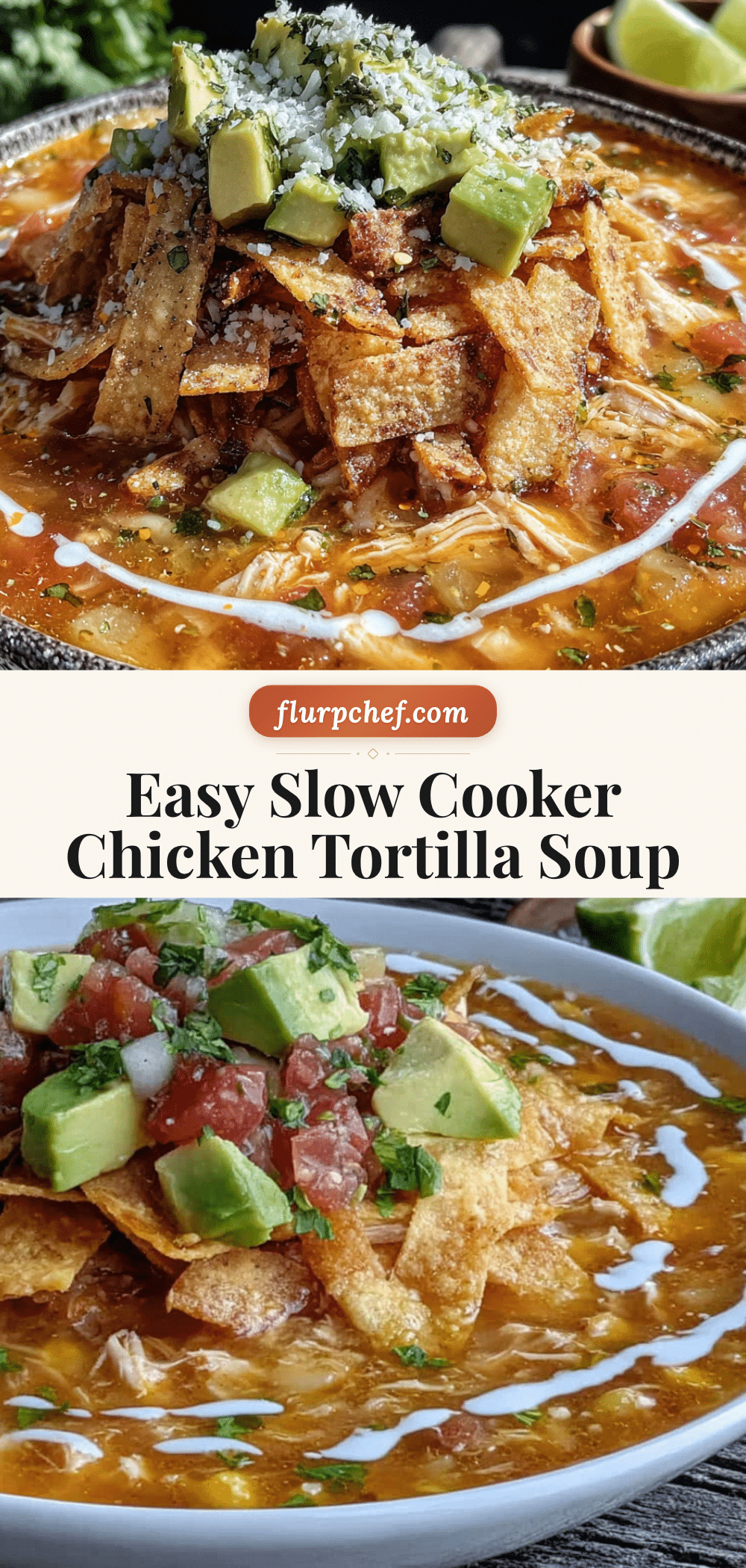 crockpot chicken tortilla soup recipe