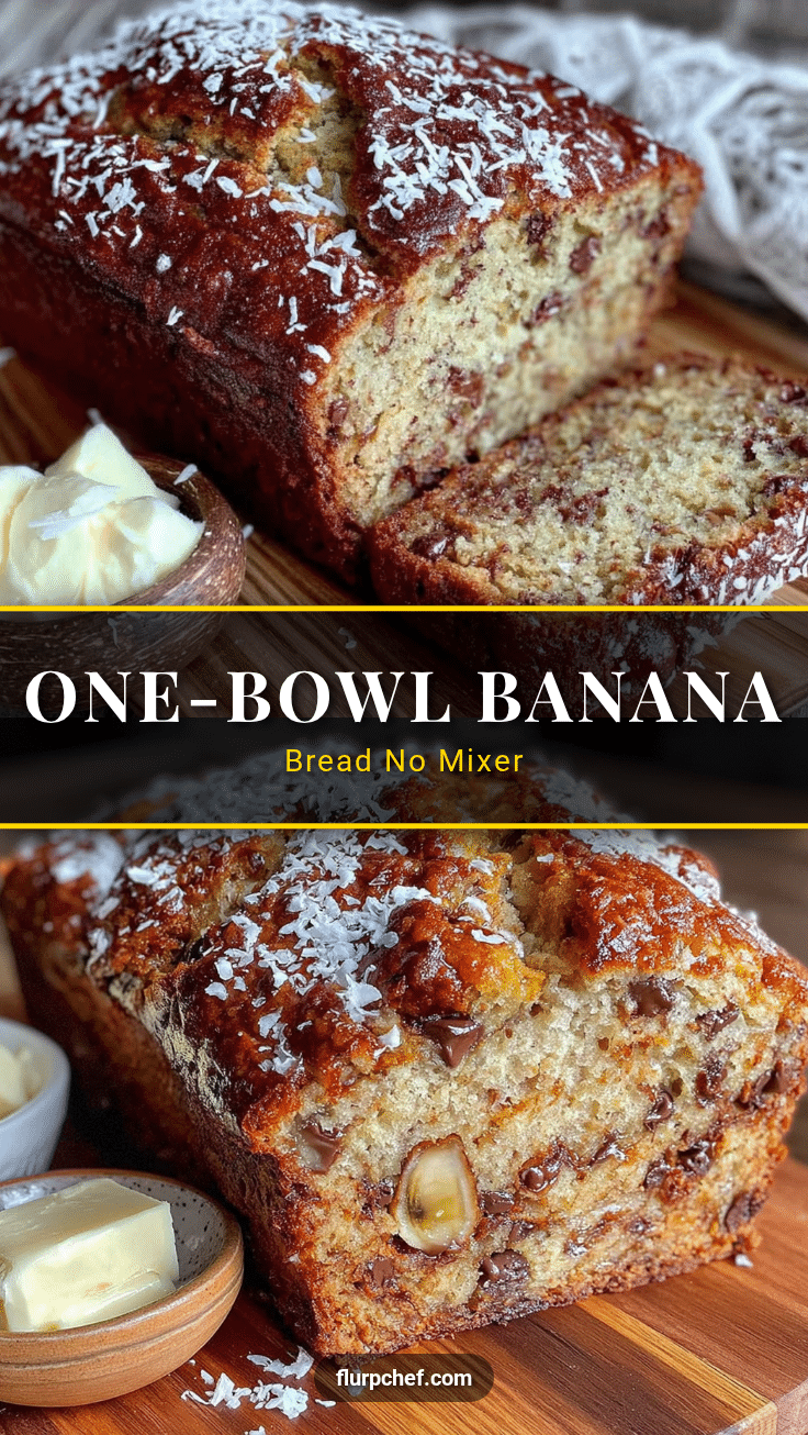 easy one-bowl banana bread recipe