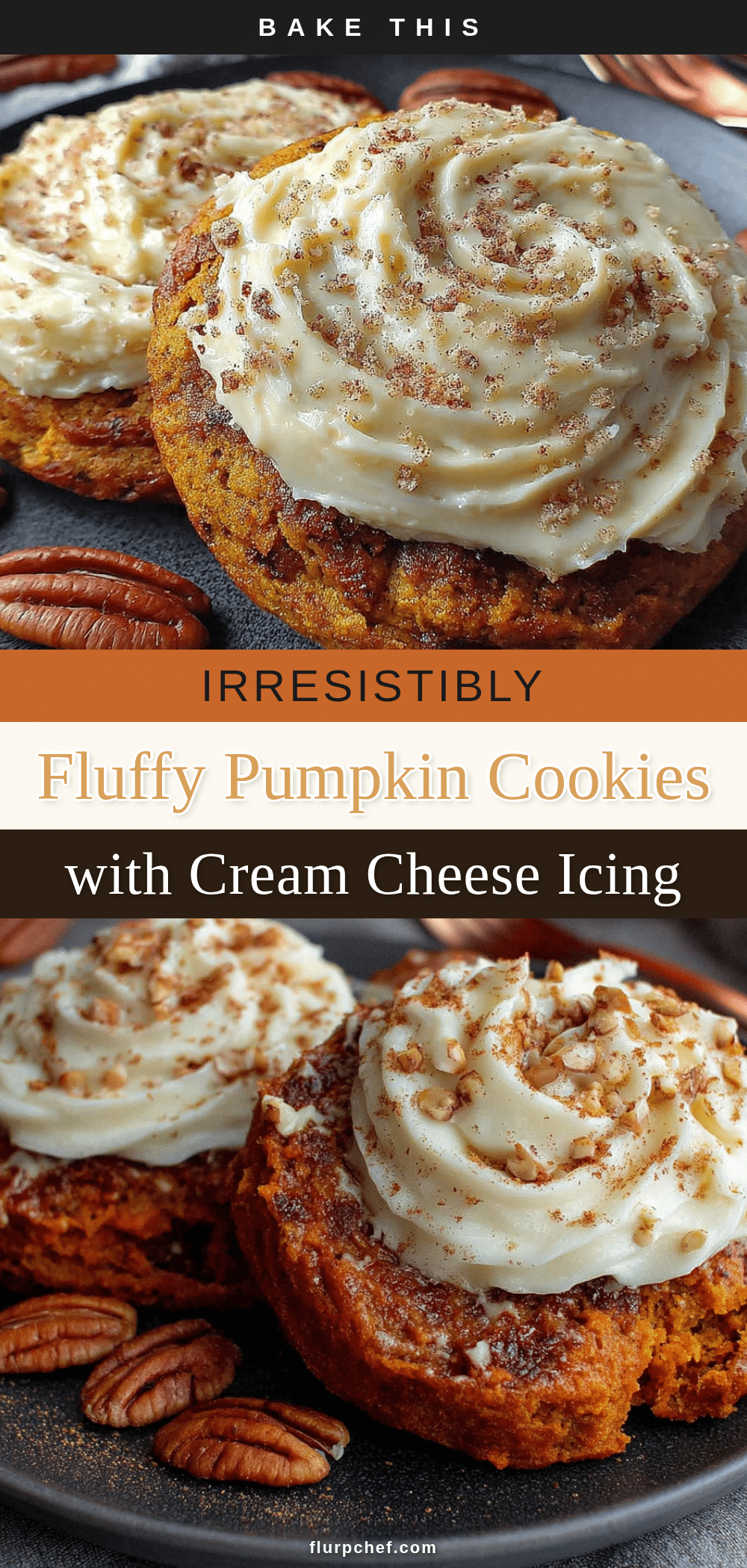 fluffy pumpkin cookies with cream cheese icing recipe