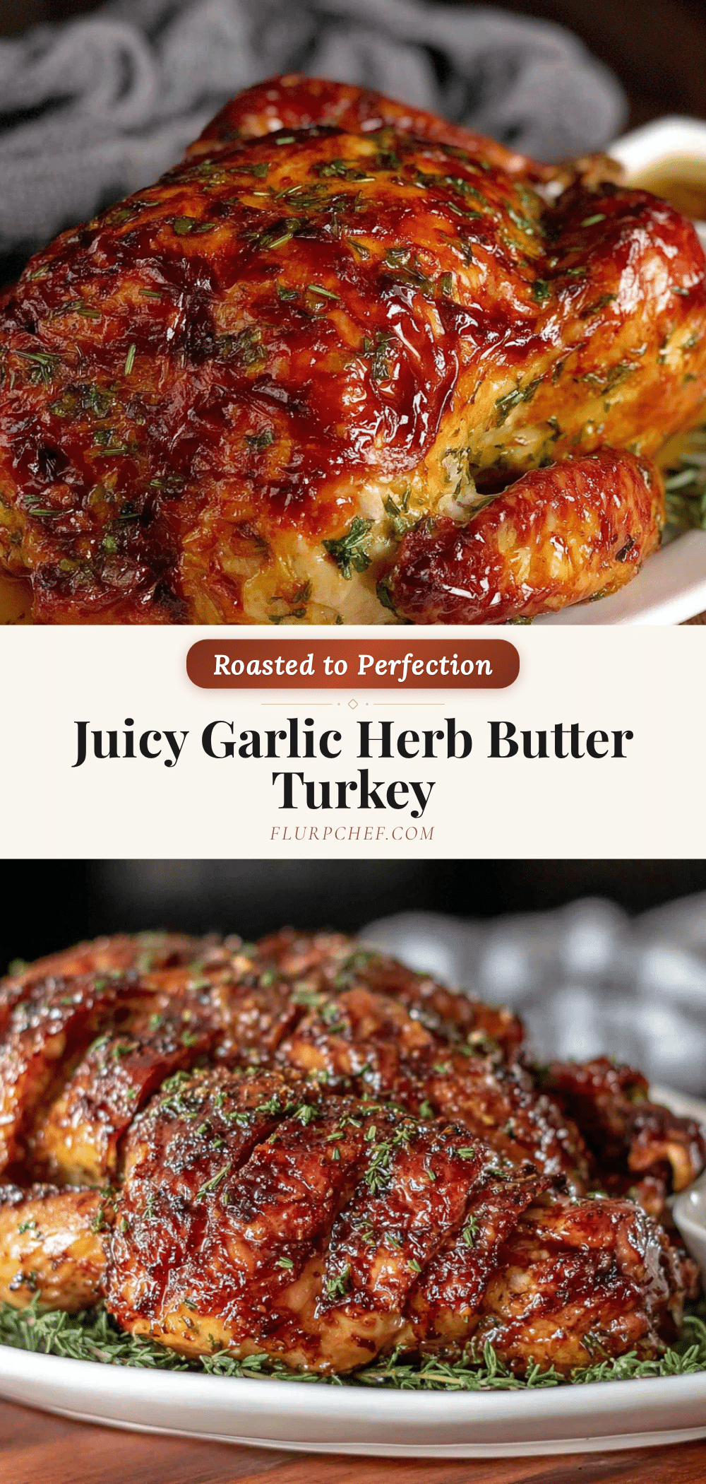 garlic herb butter roasted turkey recipe