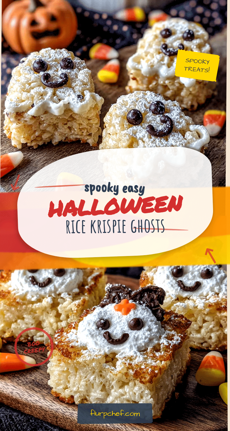 halloween rice krispie ghost treats recipe