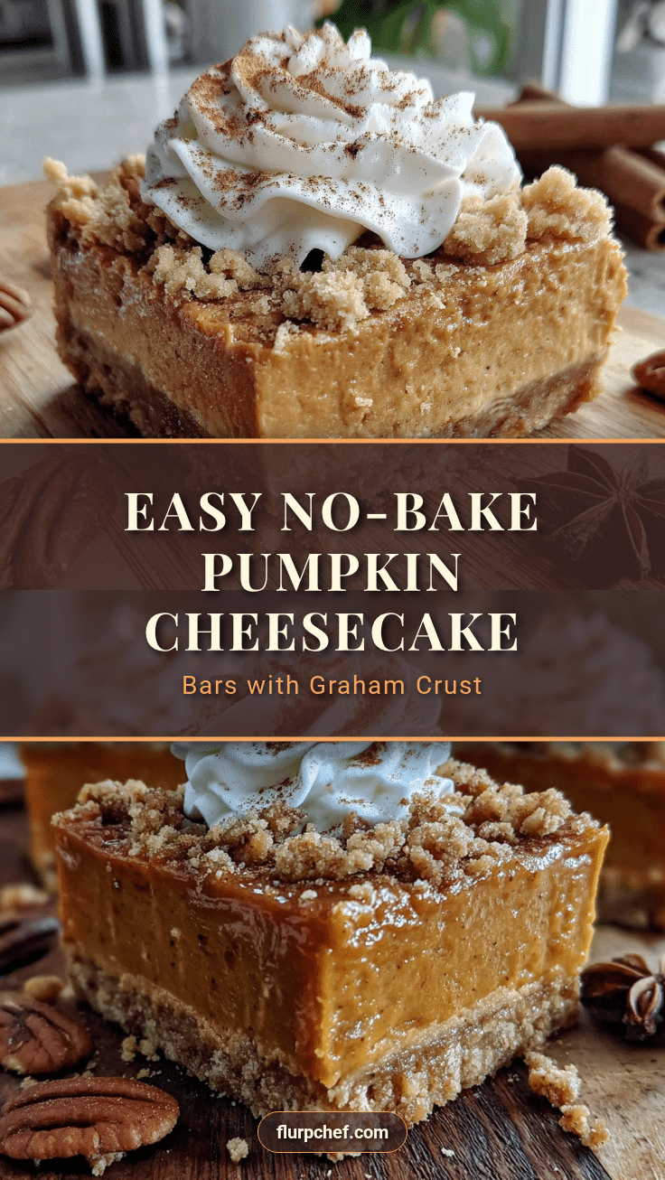 no-bake pumpkin cheesecake bars recipe