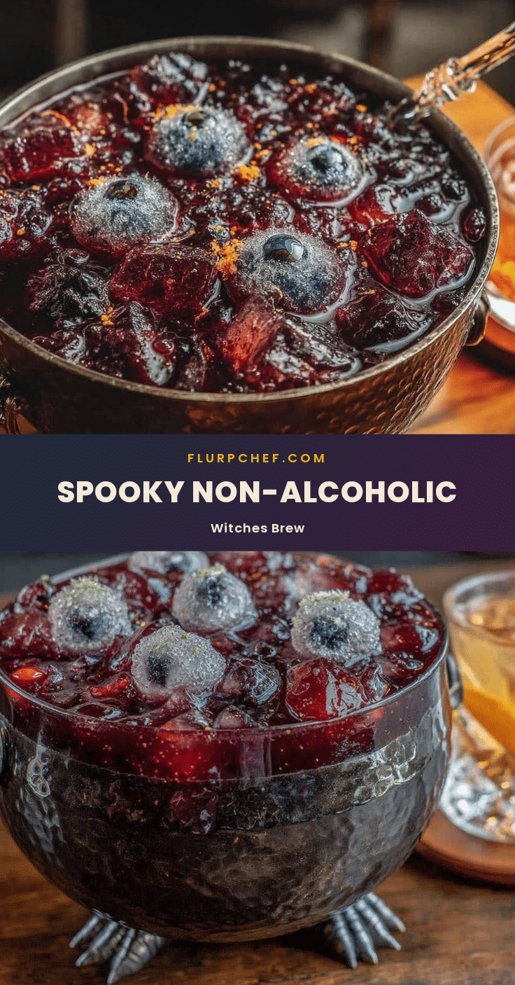 non-alcoholic witches brew Halloween punch recipe