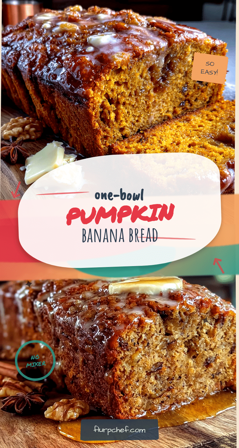 one-bowl pumpkin banana bread recipe