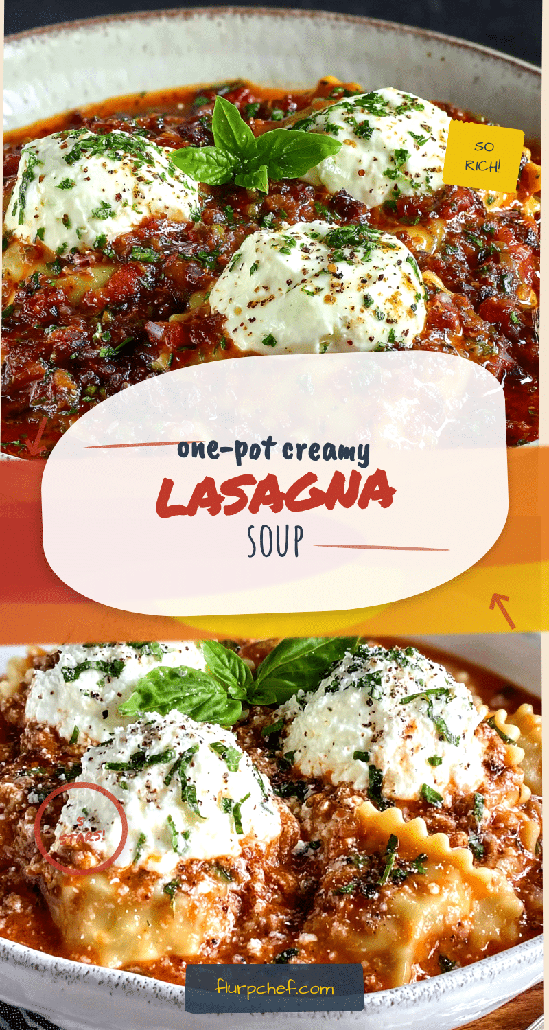 one-pot creamy lasagna soup recipe