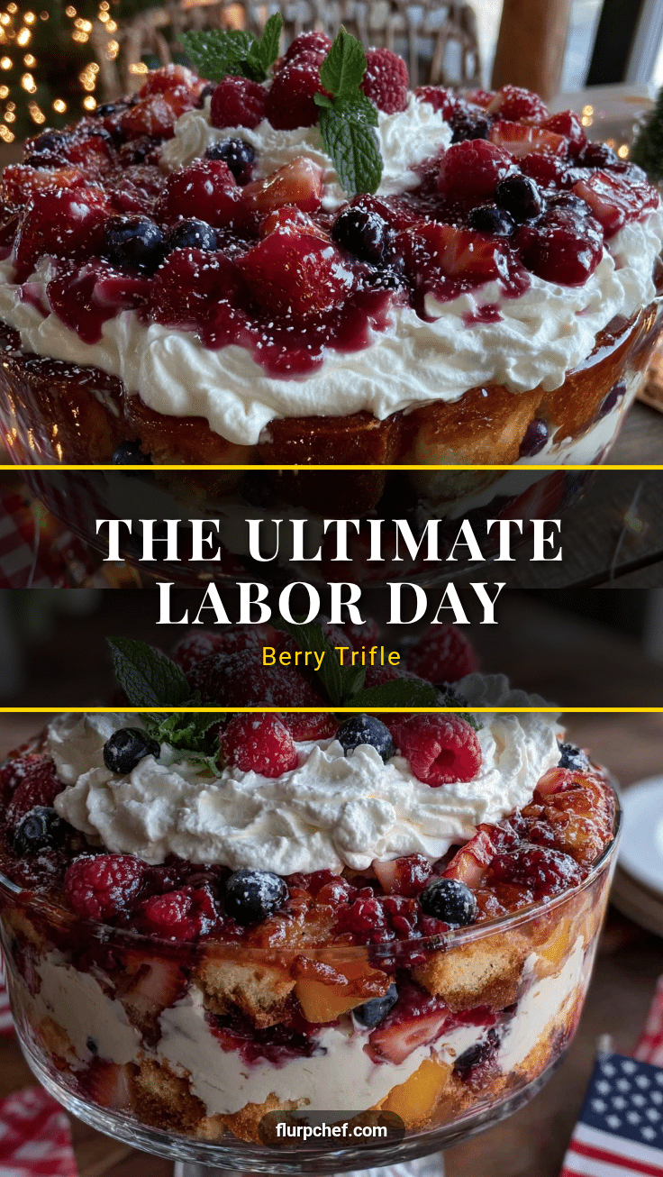 Perfect Labor Day Berry Trifle recipe