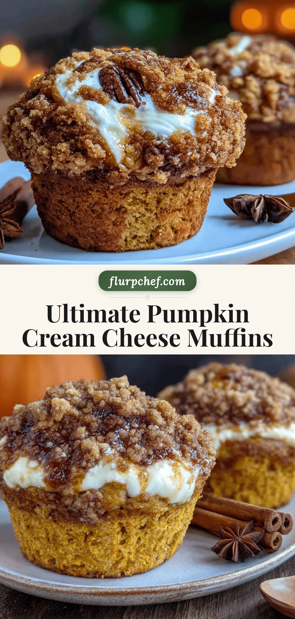 pumpkin cream cheese muffins recipe