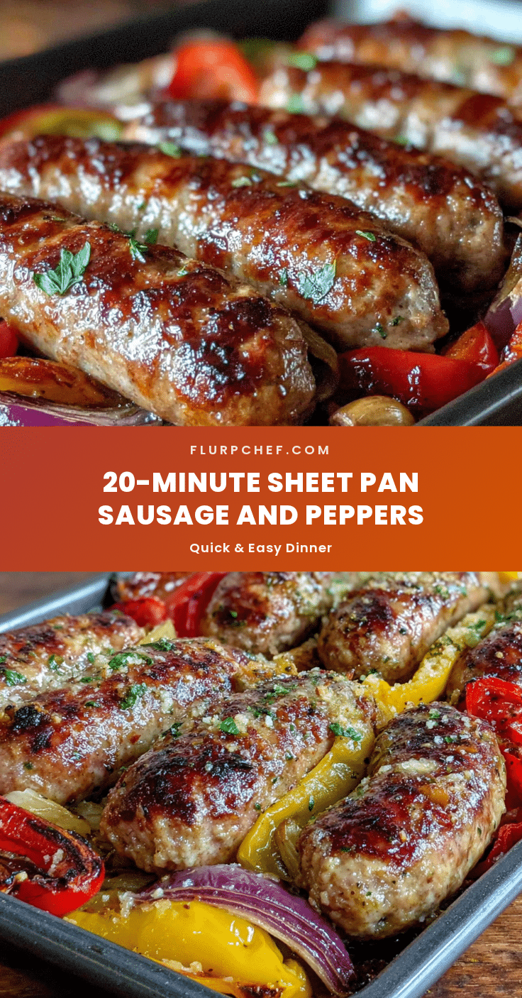 quick sheet-pan sausage and peppers 20-minute dinner recipe