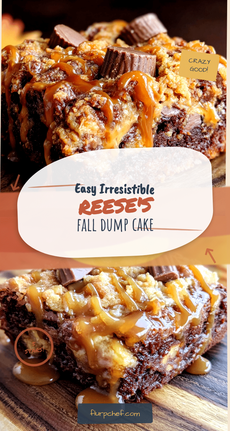 Reeses Peanut Butter Fall Dump Cake recipe