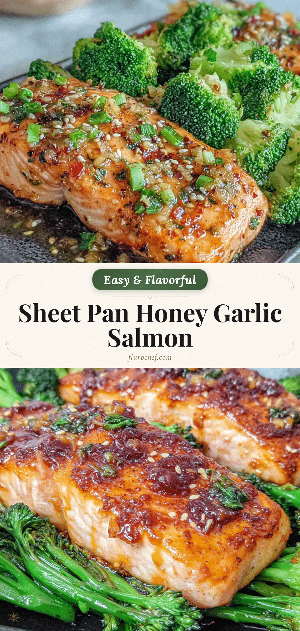 sheet pan honey garlic salmon recipe