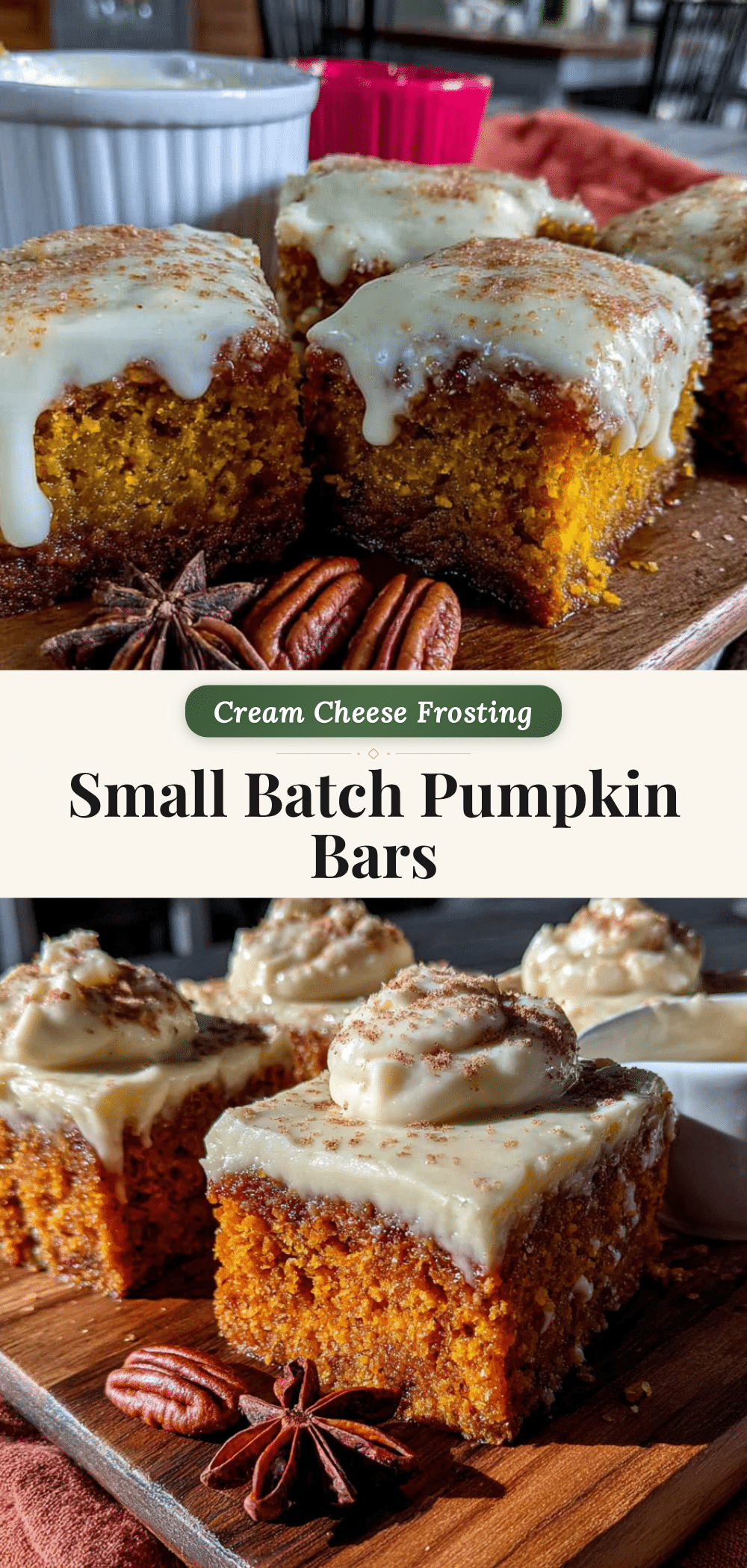 small-batch pumpkin bars recipe