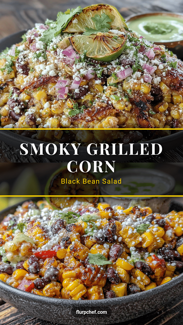 smoky grilled corn black bean salad recipe