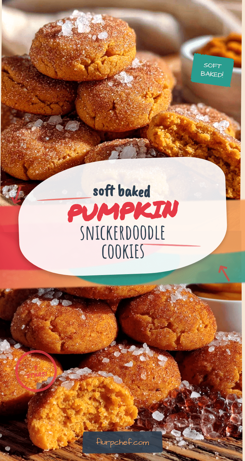 soft baked pumpkin snickerdoodle cookies recipe