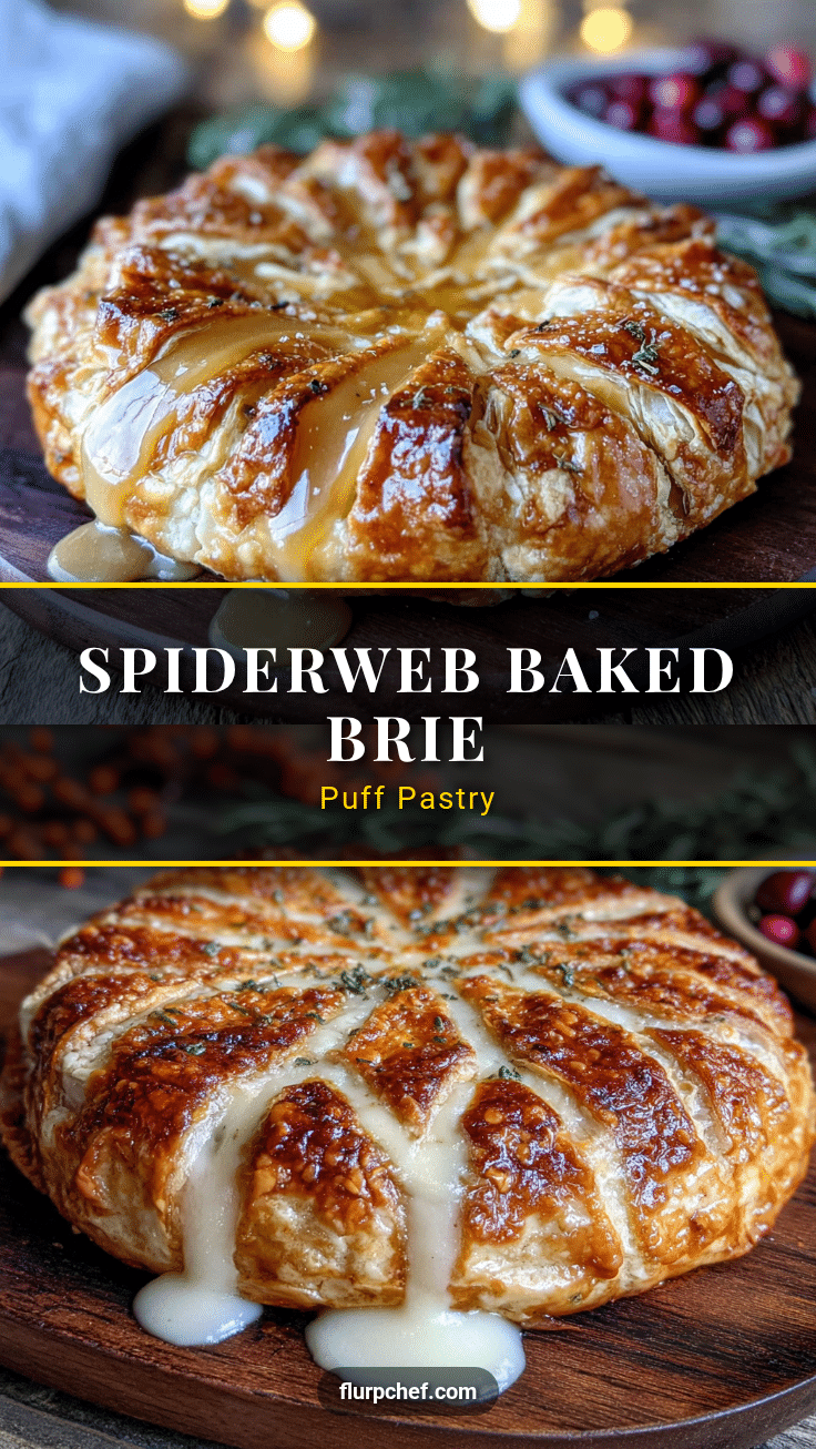 spiderweb baked brie recipe