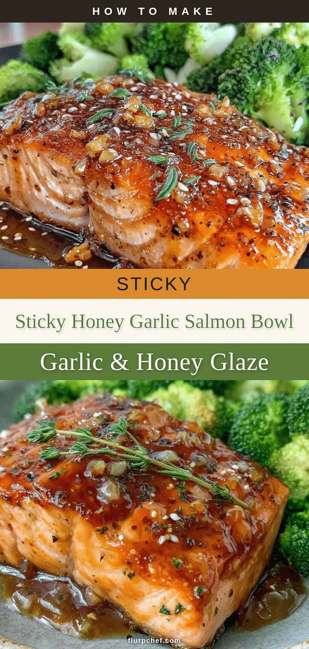 sticky honey garlic salmon recipe
