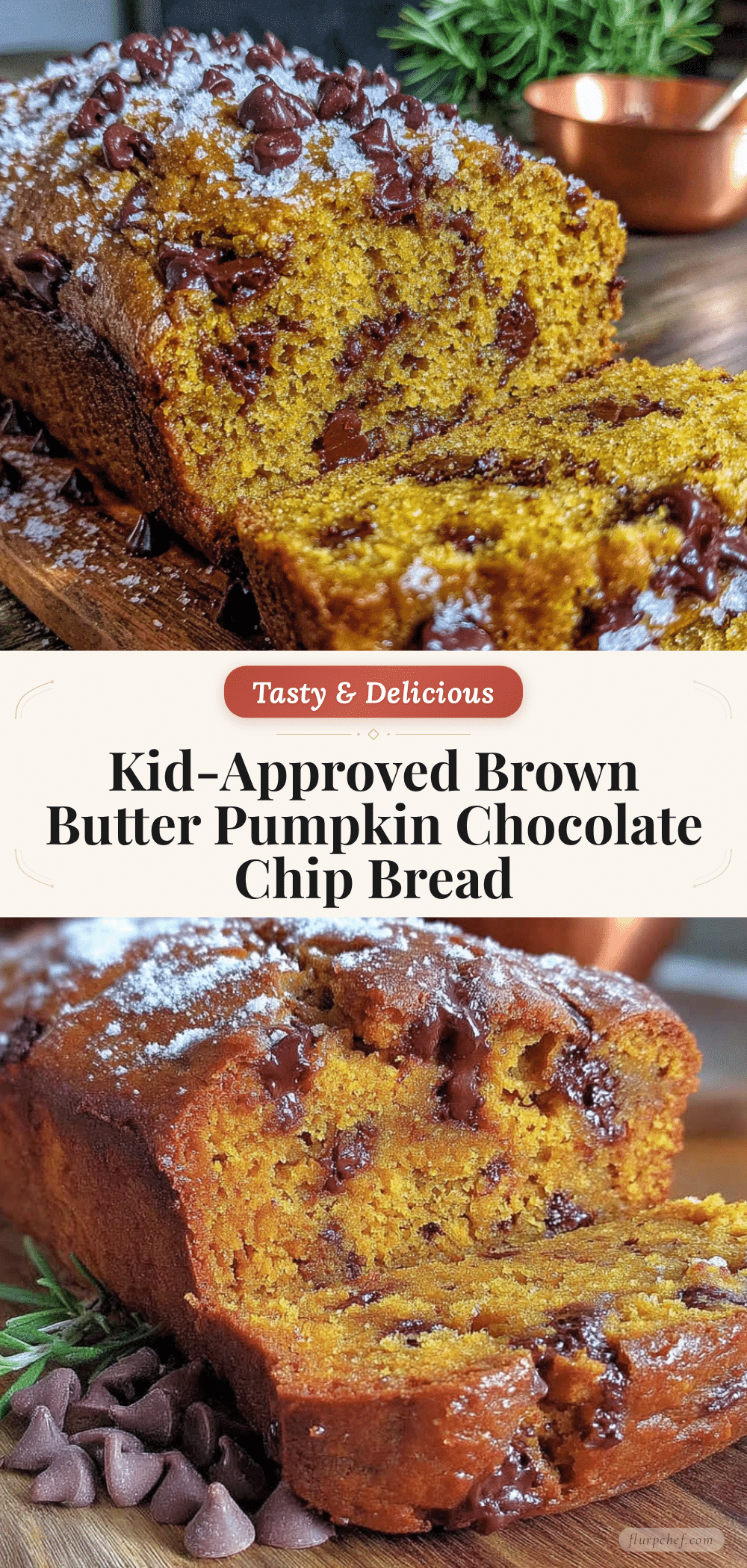 30-minute brown butter pumpkin chocolate chip bread recipe