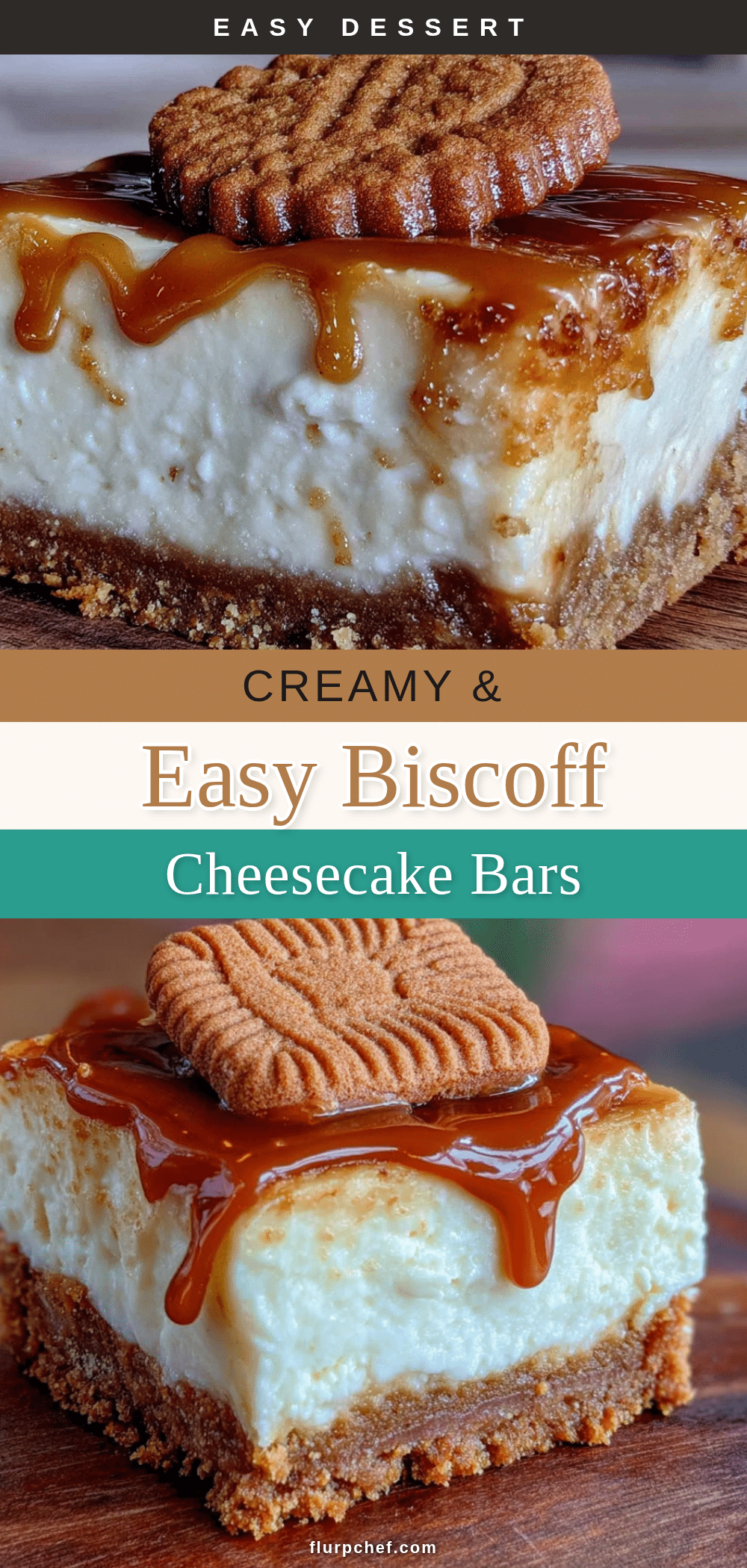 Biscoff cheesecake bars recipe