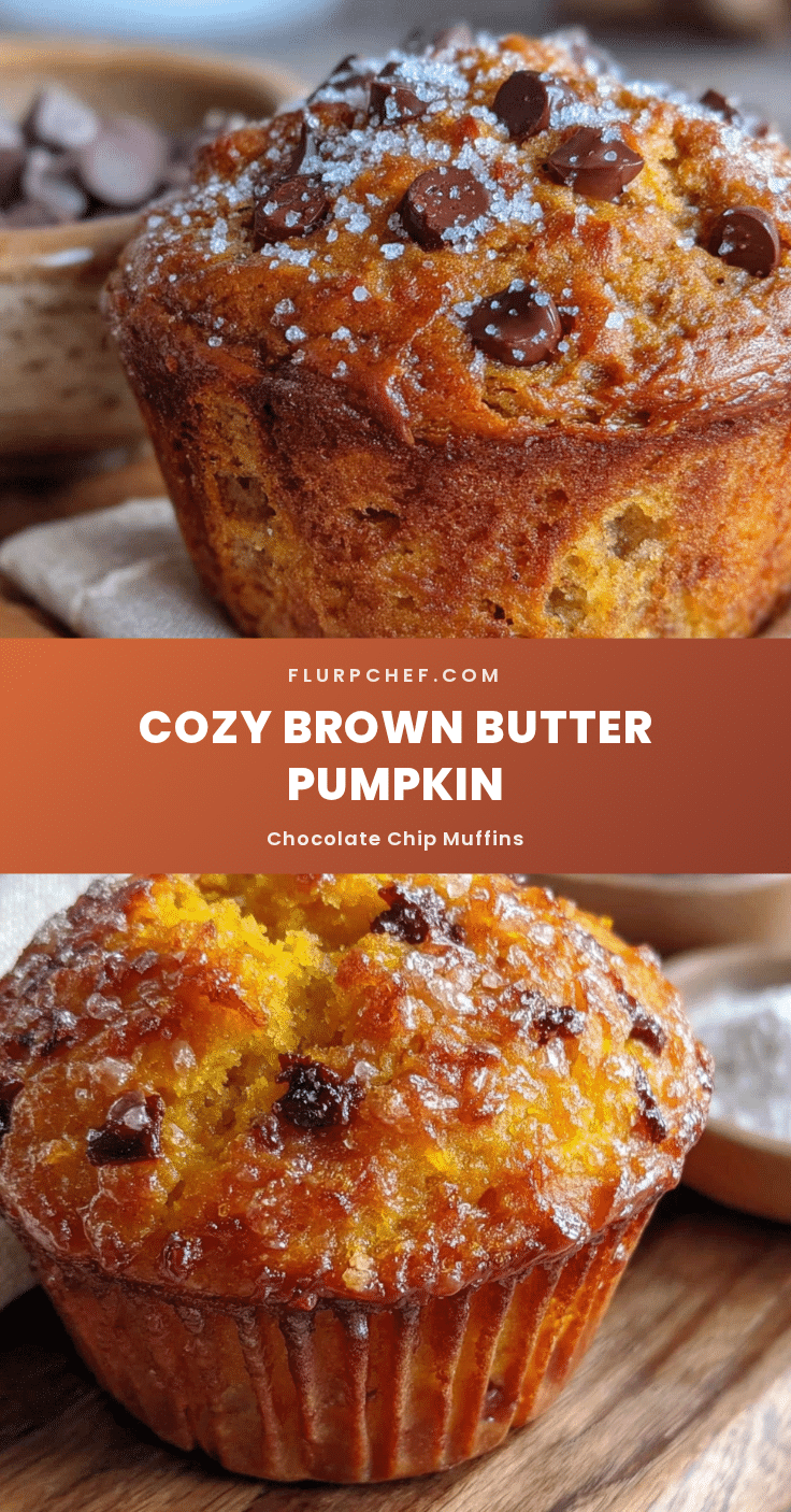 brown butter pumpkin chocolate chip muffins recipe
