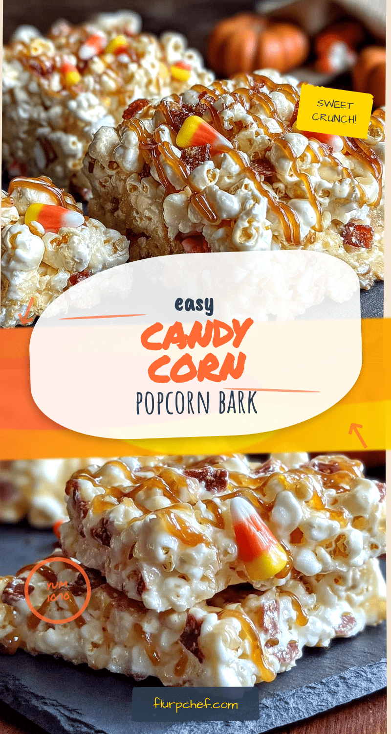 candy corn popcorn bark recipe