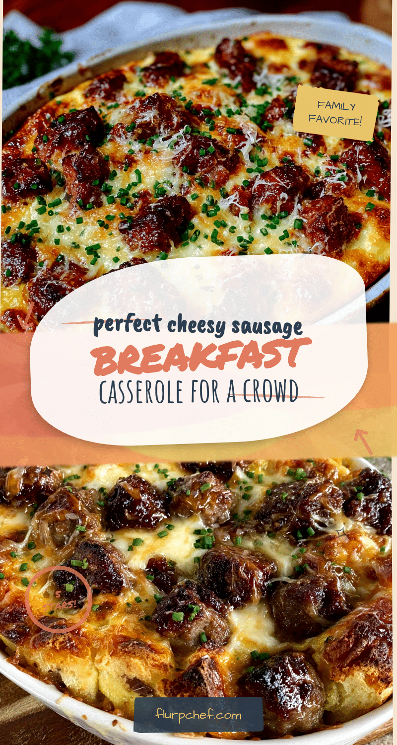 cheesy sausage breakfast casserole recipe