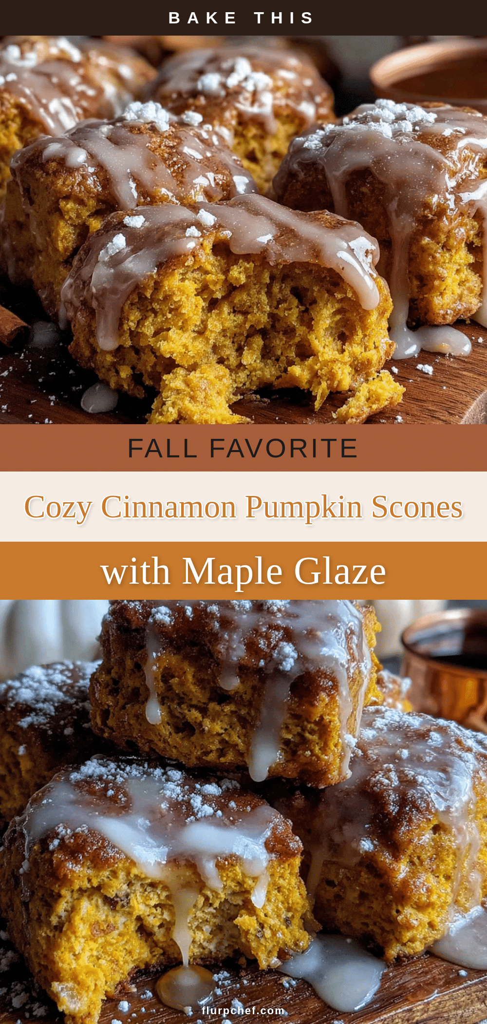 cinnamon pumpkin scones with maple glaze recipe