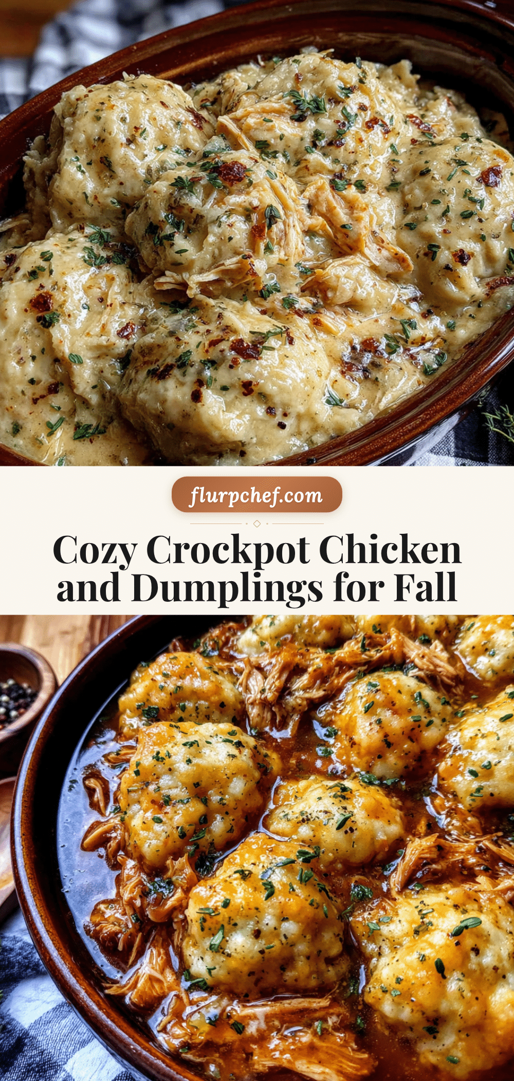 cozy crockpot chicken and dumplings for fall recipe