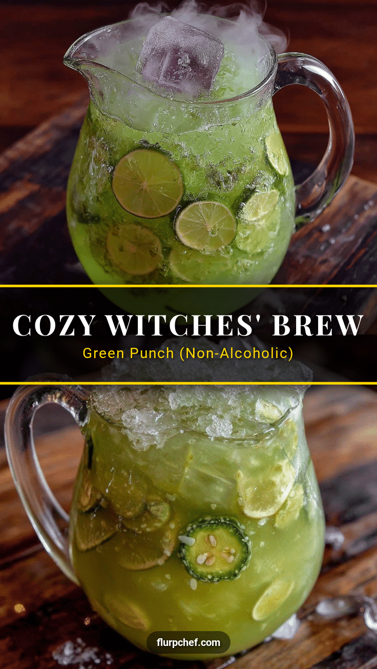 cozy witches brew green punch recipe