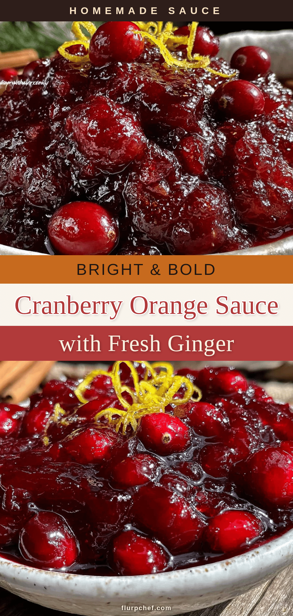 cranberry orange sauce with fresh ginger recipe