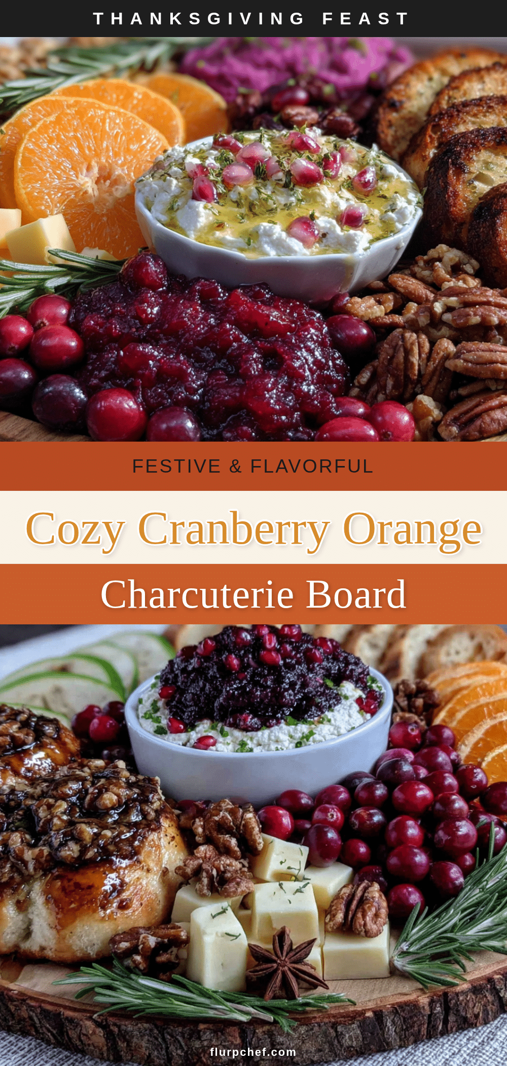 cranberry orange thanksgiving charcuterie board recipe